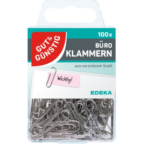 GUT&GÜNSTIG Büroklammern 100ST