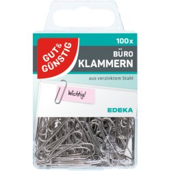 GUT&GÜNSTIG Büroklammern 100ST