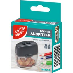 GUT&GÜNSTIG Doppelanspitzer mit Auffangdose