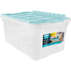 EDEKA zuhause Mein Haushalt Aufbewahrungsbox türkis...