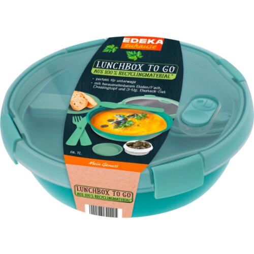 EDEKA zuhause Lunchbox to go Recycling 1l