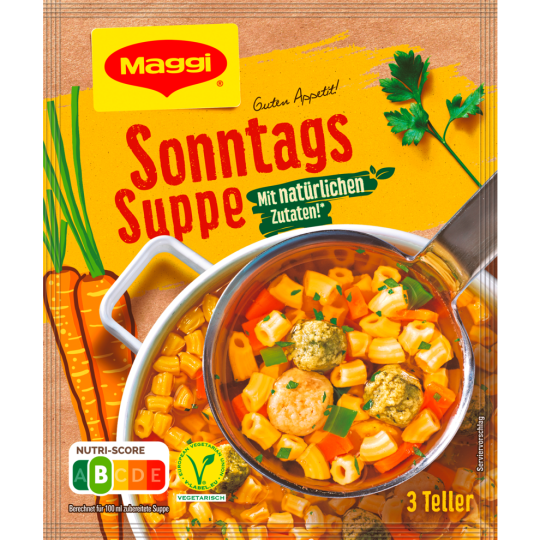 Maggi Guten Ap it Sonntagssuppe für 750ml