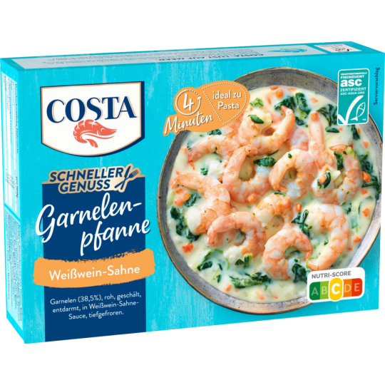 Costa ASC Garnelenpfanne Weißwein-Sahne 275g