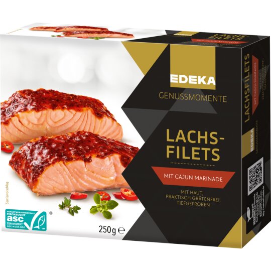 ASC EDEKA Genussmomente Lachsfilets in Cajun Marinade 2x125g