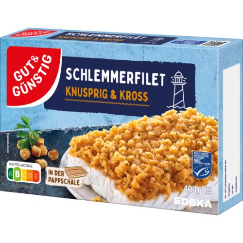 GUT&GÜNSTIG Schlemmerfilet knusprig kross 400g