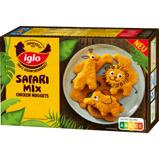 Iglo Chicken Nuggets Safari Mix 250g
