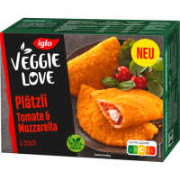 Iglo Veggie Love Plätzli Tomate & Mozzarella 250g