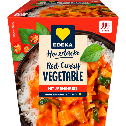 EDEKA Herzstücke Red Curry Gemüse mit Jasmin Reis 350g