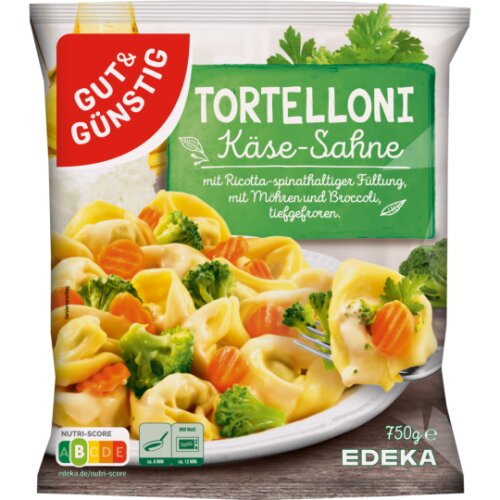 GUT&GÜNSTIG Tortelloni Käse-Sahne 750g