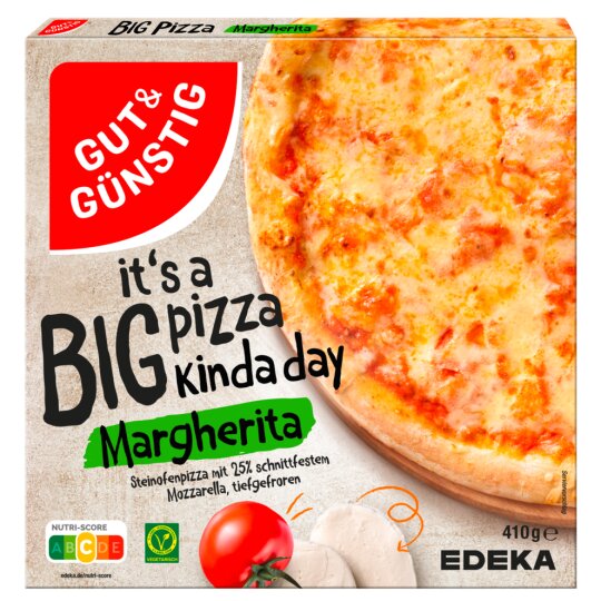 GUT&GÜNSTIG Big Pizza Margherita 410g