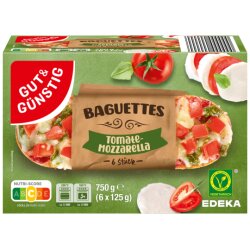 GUT&GÜNSTIG Baguette Tomate-Mozzarella 750g
