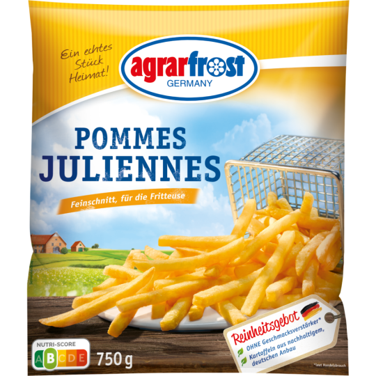 Agrarfrost Pommes Juliennes Feinschnitt 750g