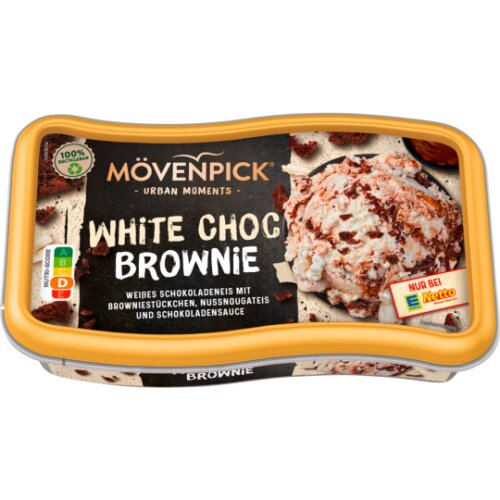 Mövenpick White Choc Brownie 800ml