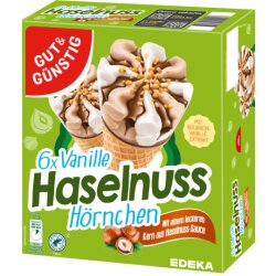 GUT&GÜNSTIG Vanille Nuss Waffelhörnchen...