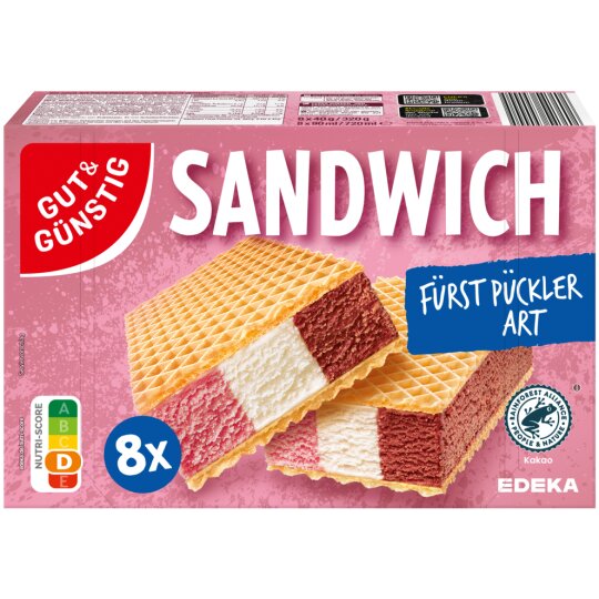 GUT&GÜNSTIG Sandwich Fürst-Pückler-Art 8x90ml