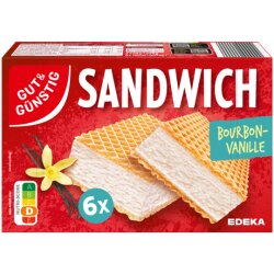 GUT&GÜNSTIG Sandwich Bourbon Vanille 6x150ml