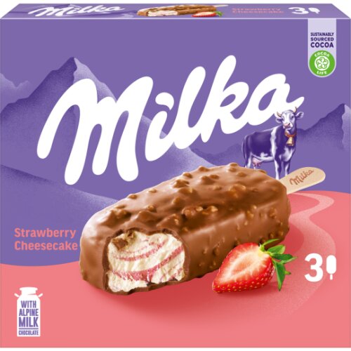 Milka Strawberry Cheesecake 3x90ml