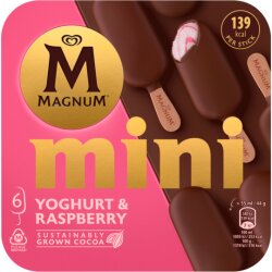 Langnese Magnum Mini Yoghurt & Raspberry 6x55ml