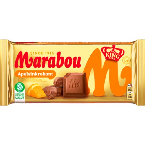Marabou Tafel Apelsinkrokant 220g