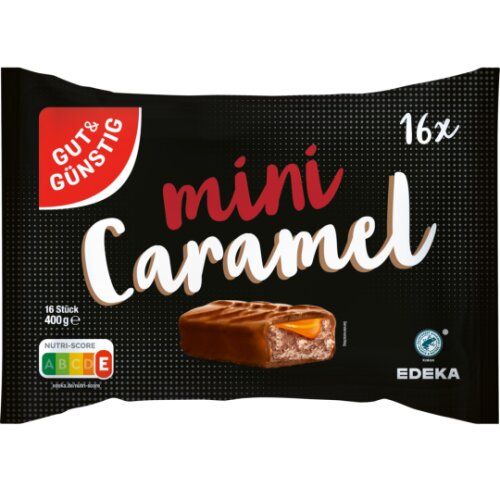 GUT&GÜNSTIG Schokoriegel Karamell 400g