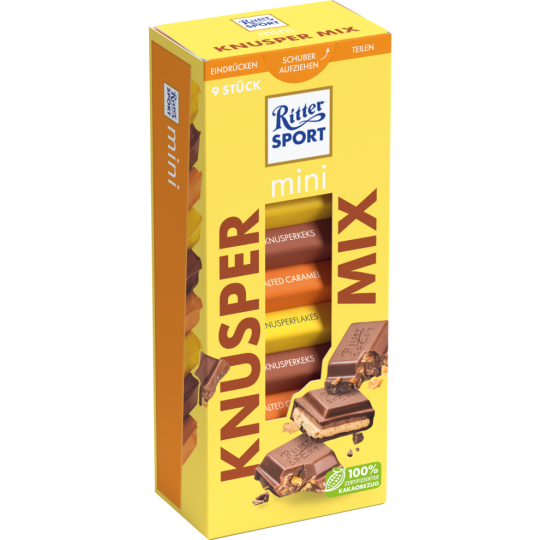 Ritter Sport Mini Knusper Mix Turm 9ST 150g