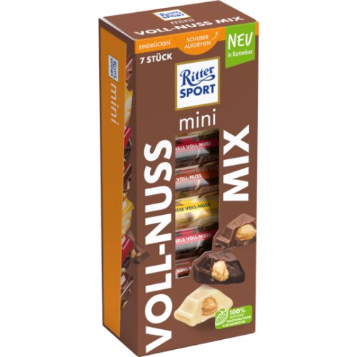 Ritter Sport Mini Voll-Nuss Mix Turm 7ST 116,69g