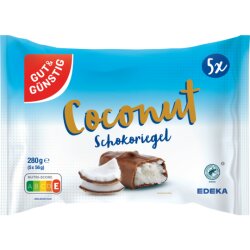 GUT&GÜNSTIG Multipack-Riegel Kokos 5x56g