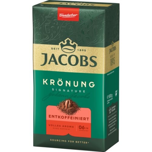 Jacobs Krönung Kaffee entkoffeiniert gemahlen 500g
