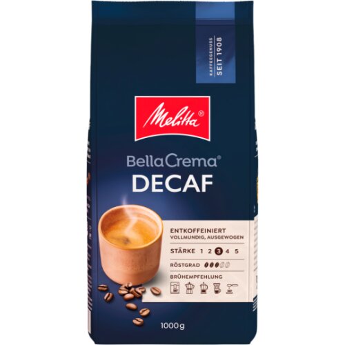 Melitta Bellacrema decaffeinated 1kg