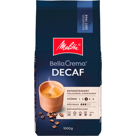 Melitta Bellacrema decaffeinated 1kg