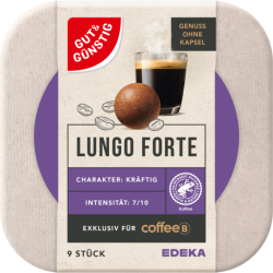 GUT&GÜNSTIG CoffeeB Kaffeebälle Lungo Forte...