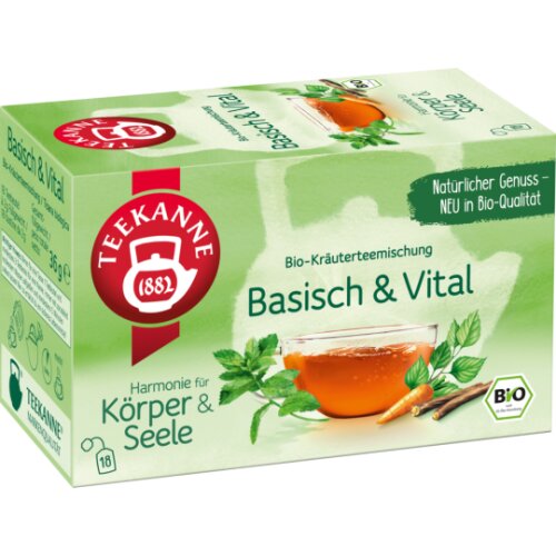 Bio Teekanne Basisch & Vital 18ST 36g
