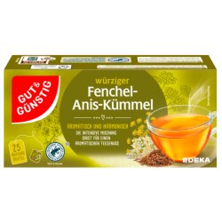 GUT&GÜNSTIG Fenchel Anis Kümmel Tee 25ST 50g