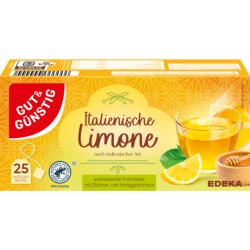 GUT&GÜNSTIG italienische Limone Tee 25x2,5g