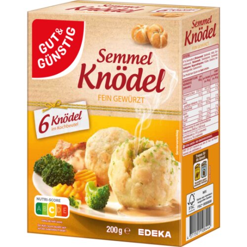 GUT&GÜNSTIG Semmel-Knödel im Kochbeutel 200g