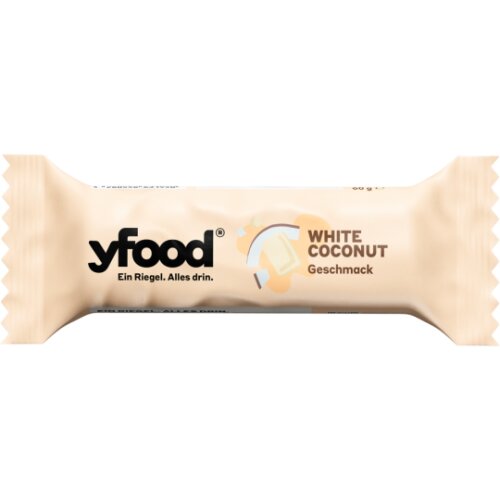 yfood Riegel White Coconut 60g