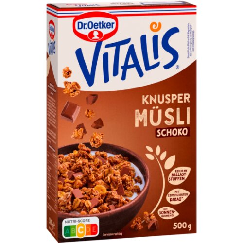 Dr.Oetker Vitalis Knuspermüsli Schoko 500g