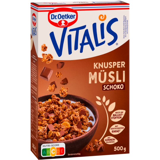 Dr.Oetker Vitalis Knuspermüsli Schoko 500g