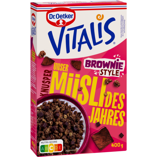Dr.Oetker Vitalis Mischung des Jahres Knusper Brownie Style 400g