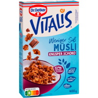 Dr.Oetker Vitalis Weniger süß Knusper Schoko 400g