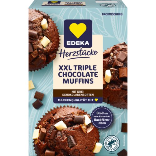 EDEKA Herzstücke Trip Choco Muffins 345g