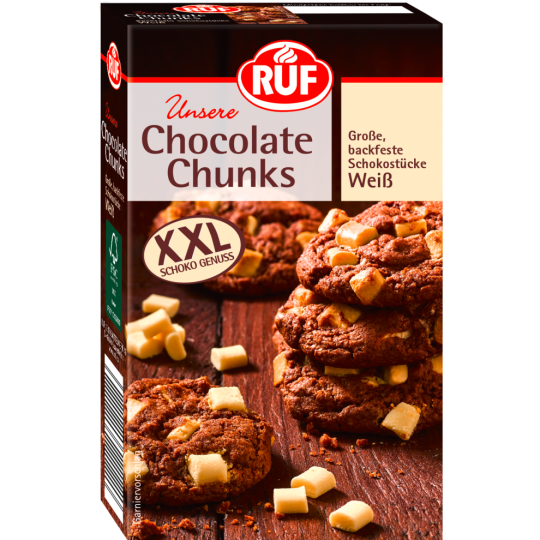 RUF Chocolate Chunks weiß 100g
