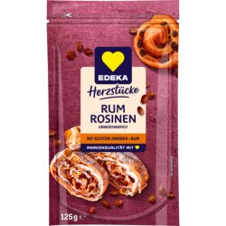 EDEKA Herzstücke Rosinen mit echtem Jamaica-Rum 125g