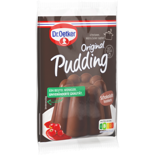 Dr.Oetker Original Pudding Schokolade feinherb für 1l 2ST 96,6g