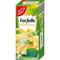 GUT&GÜNSTIG Farfalle Käse Kräuter 265g