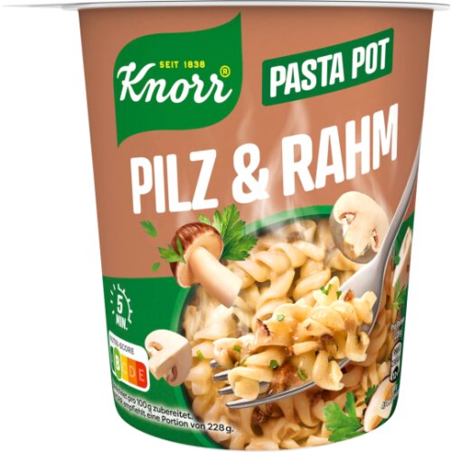 Knorr Pasta Snack Pot Pilz & Rahm 59g
