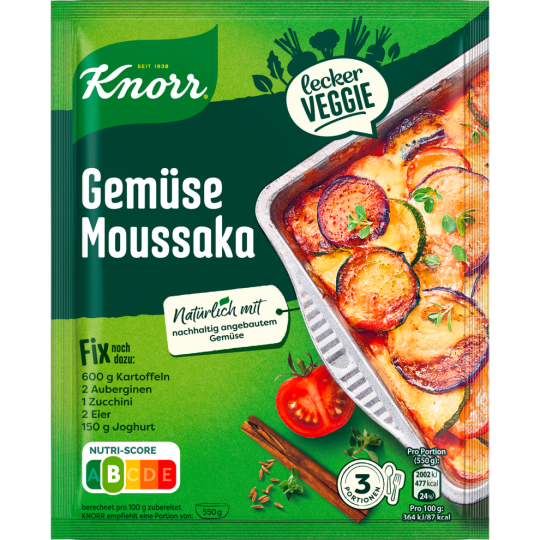 Knorr Fix Lecker Veggie Gemüse Moussaka 38g