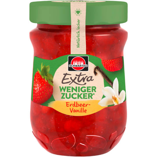 Schwartau Weniger Zucker Erdbeere-Vanille 300g