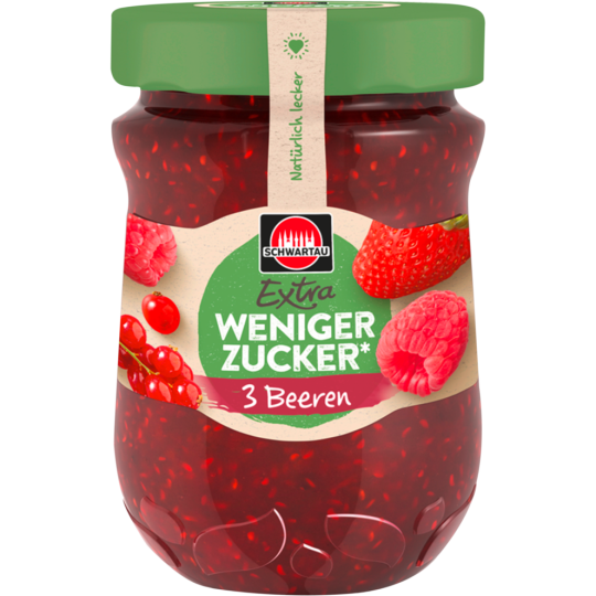Schwartau Weniger Zucker 3 Beeren 300g