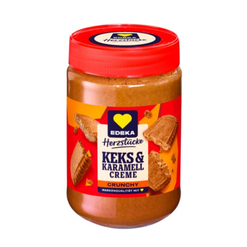 EDEKA Herzstücke Keks&Karamell Creme Crunchy 400g